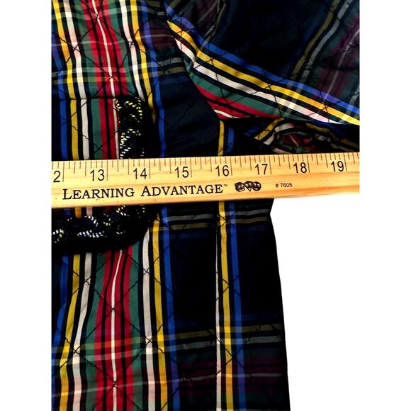 J. Crew Holiday Tartan Plaid Quilted Collarless Jacket w/ Pockets Sz 0 NWT - Picture 13 of 15